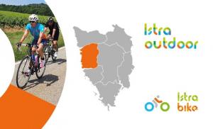 Road bike map - Porec region