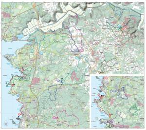 Istra trails map - Poreč riviera